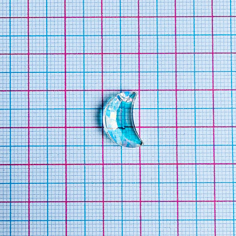 DIJE MEDIA LUNA CRISTAL