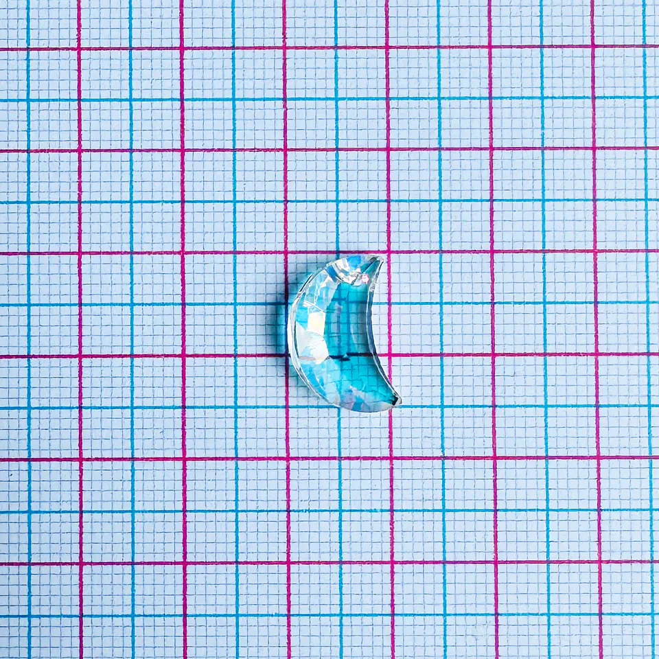 DIJE MEDIA LUNA CRISTAL 2