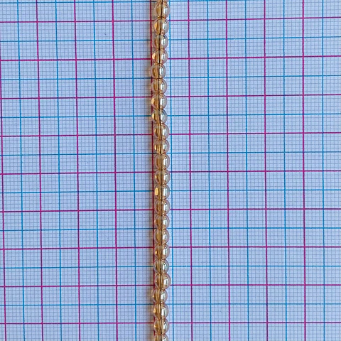 PERLA ✦ DE VIDRIO CHAMPAÑA 4MM