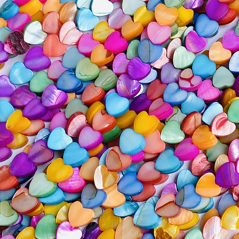 SEPARADOR ✦ CORAZÓN NÁCAR (ELIGE TU COLOR FAVORITO)
