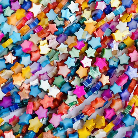 SEPARADOR ESTRELLA NÁCAR 6MM (ELIGE TU COLOR FAVORITO)