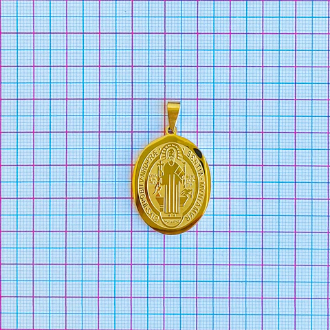 MEDALLA SAN BENITO ACERO