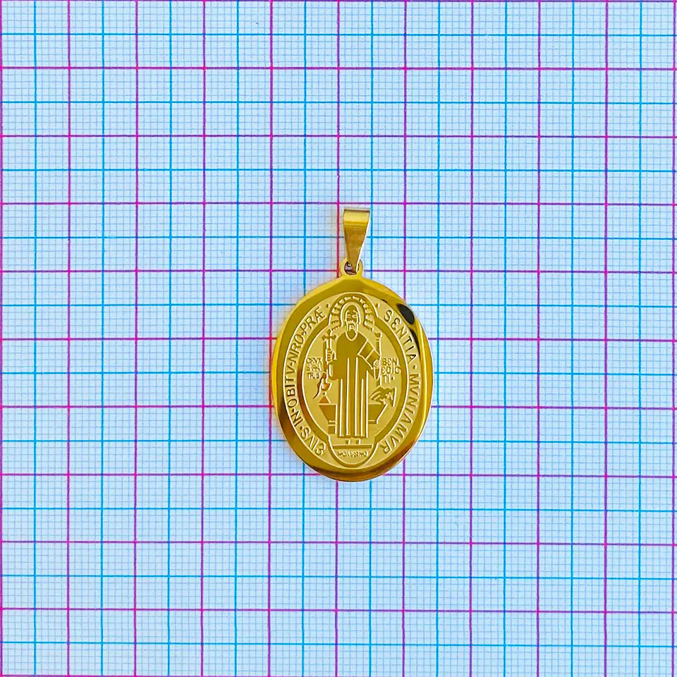 MEDALLA SAN BENITO ACERO 2