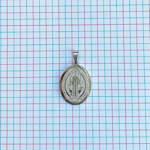 MEDALLA SAN BENITO ACERO