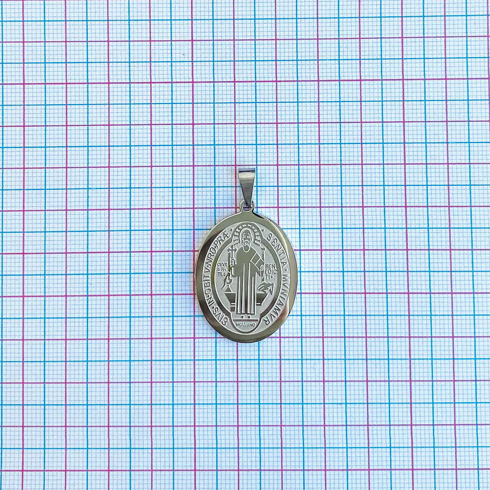 MEDALLA SAN BENITO ACERO 2
