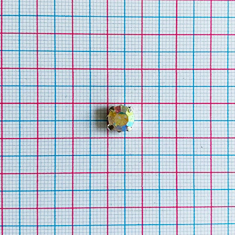 STRASS 8MM METÁLICO