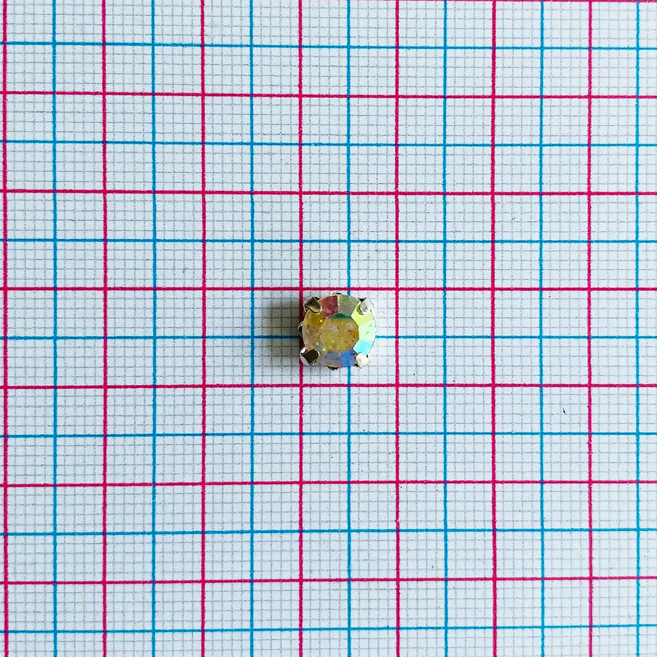 STRASS 8MM METÁLICO 2