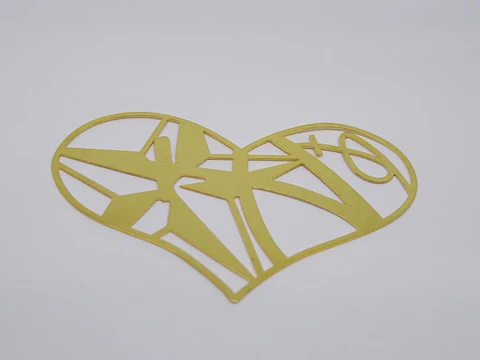 CORAZÓN BAÑO DE ORO T2672                                           