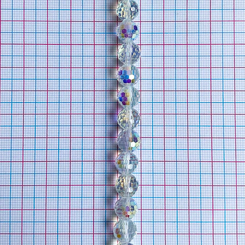 SEPARADOR ✦ BOLA MUNDO CRISTAL 10MM (ELIGE TU COLOR FAVORITO)