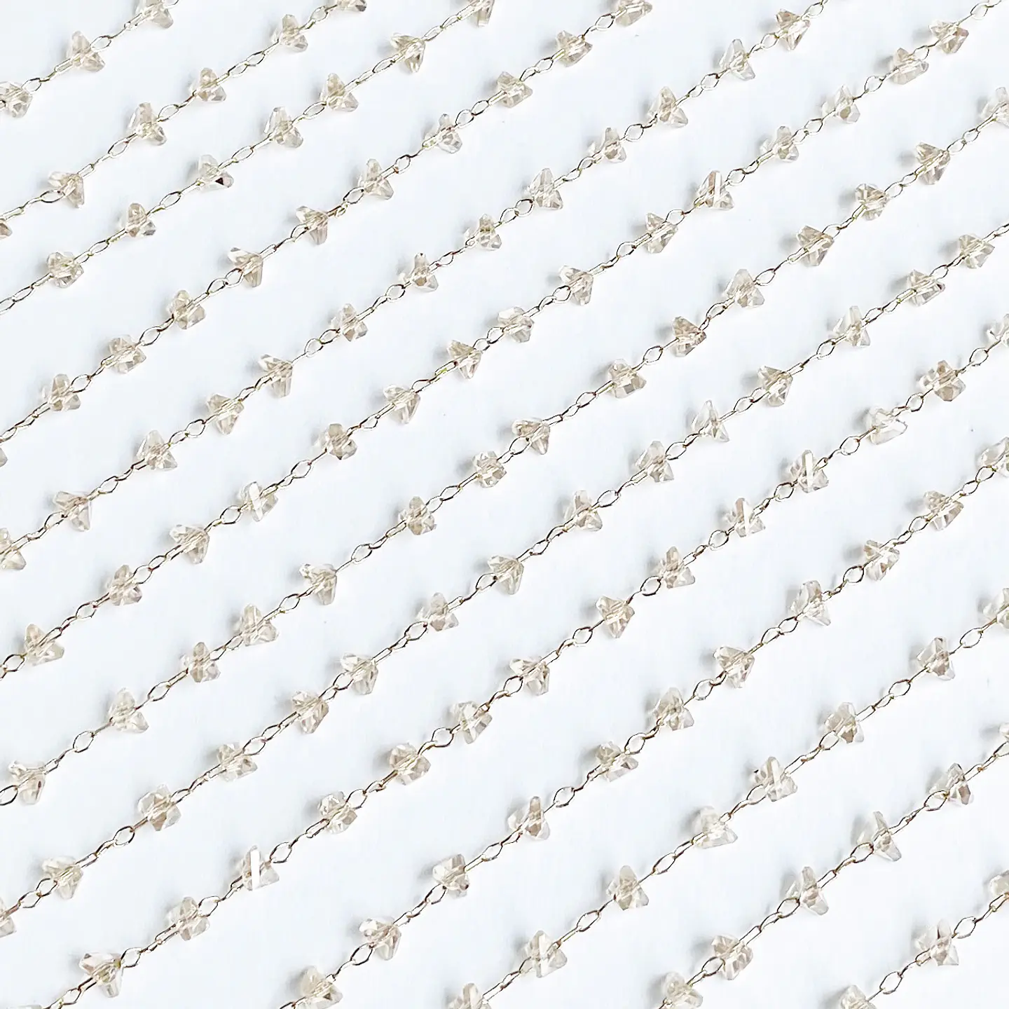 CADENA ✦ CRISTAL PICADO 3MM RODIO 1