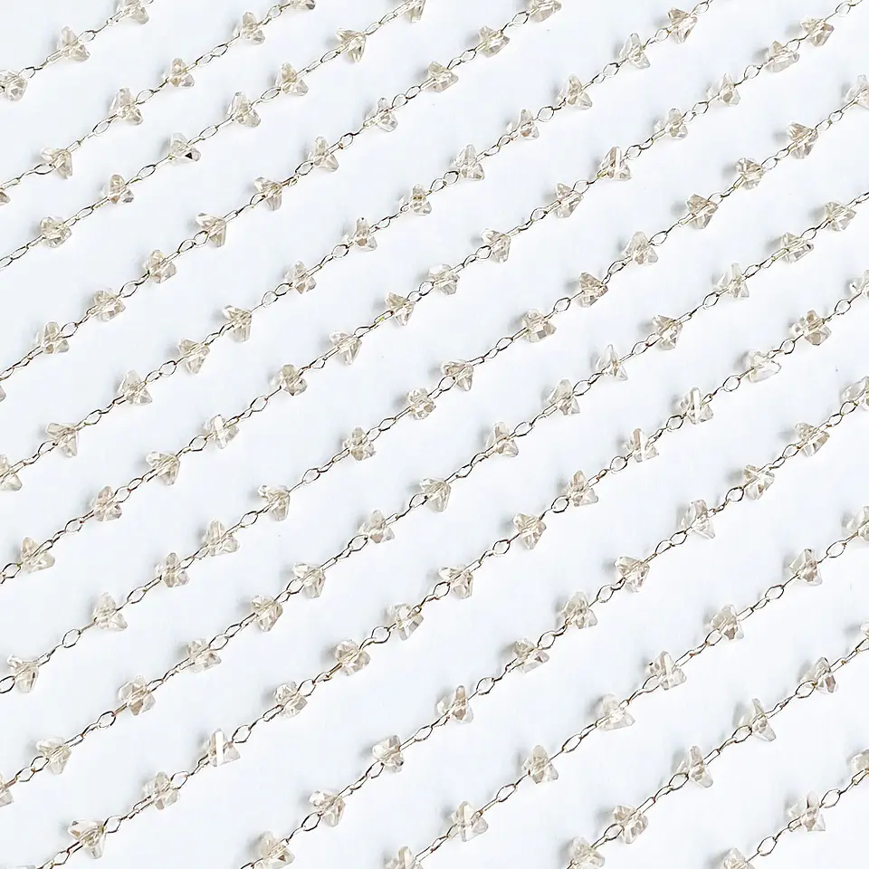CADENA ✦ CRISTAL PICADO 3MM RODIO 1
