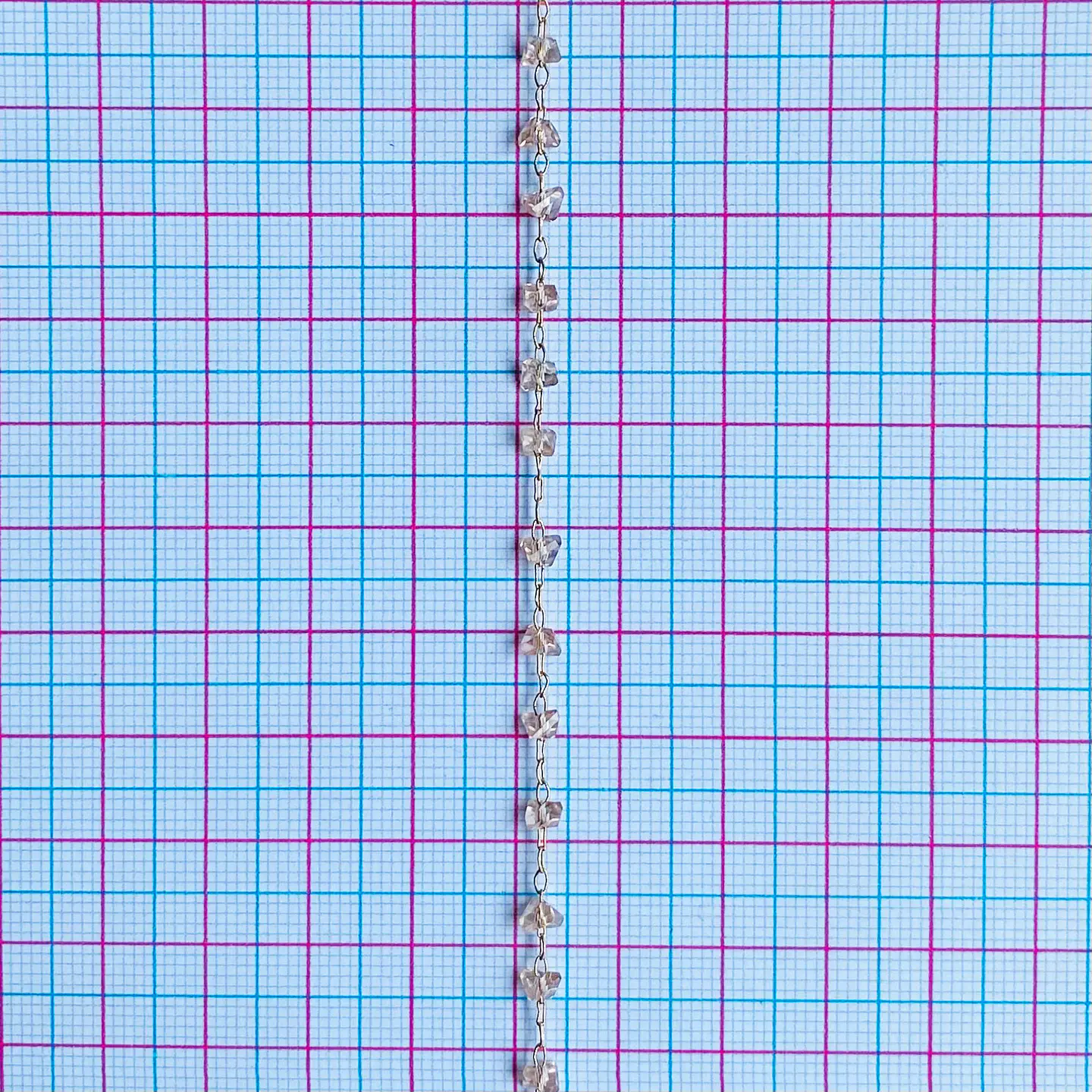 CADENA ✦ CRISTAL PICADO 3MM RODIO 2