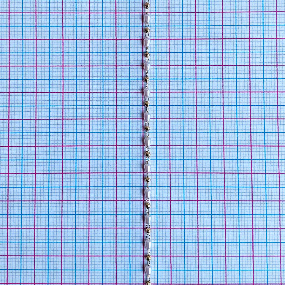 CADENA ✦ ARROZ Y BALIN 2MM RODIO 2