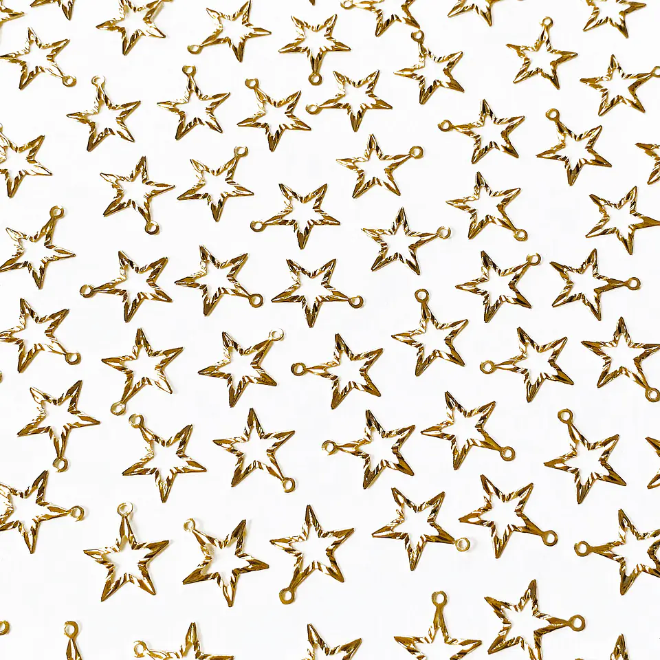 MINI DIJE ✦ ESTRELLA BAÑO DE ORO 1