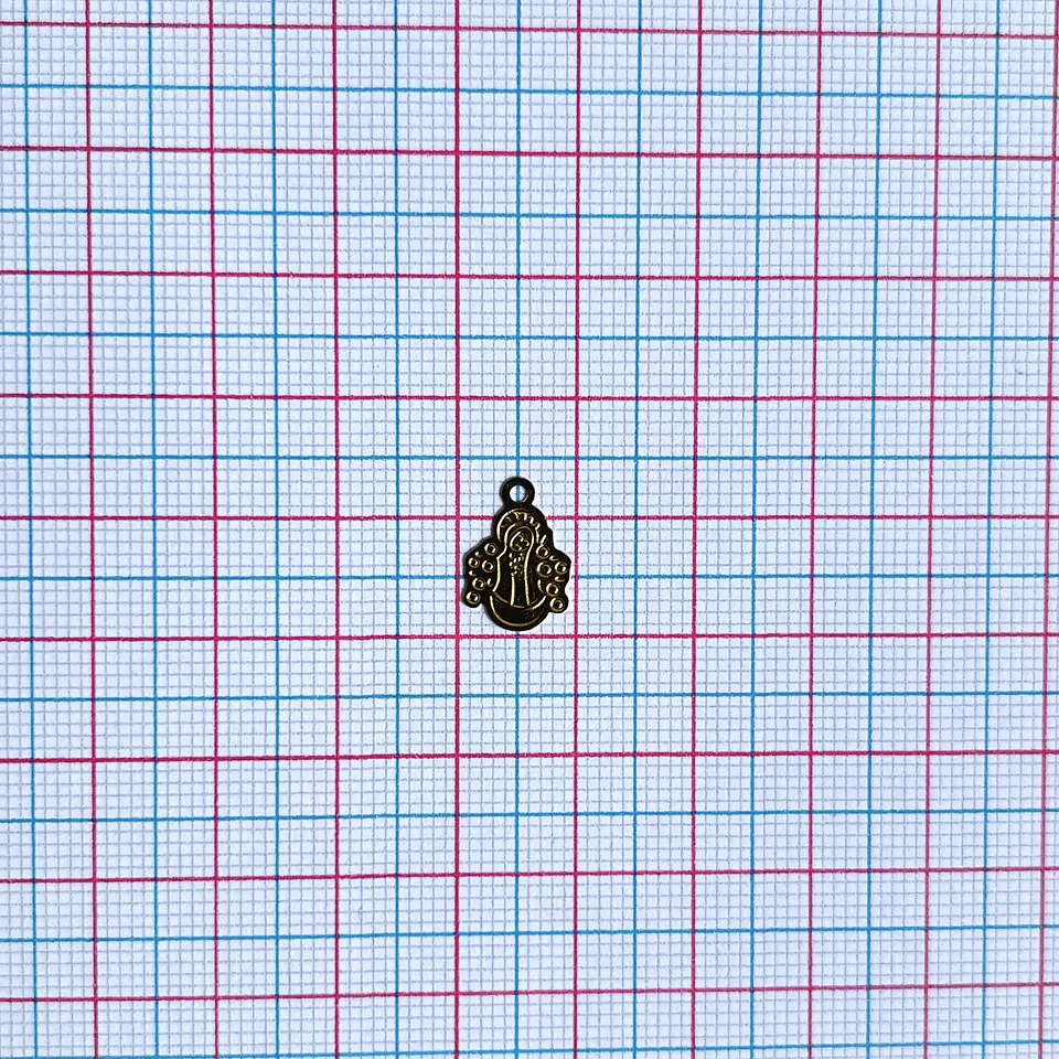 MINI DIJE ✦ VIRGEN DE GUADALUPE BAÑO DE ORO                 2