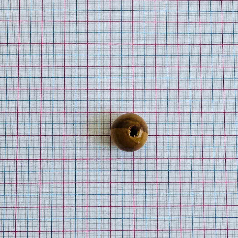 SEPARADOR ✦ BOLA MADERA FINA 15X16MM 2