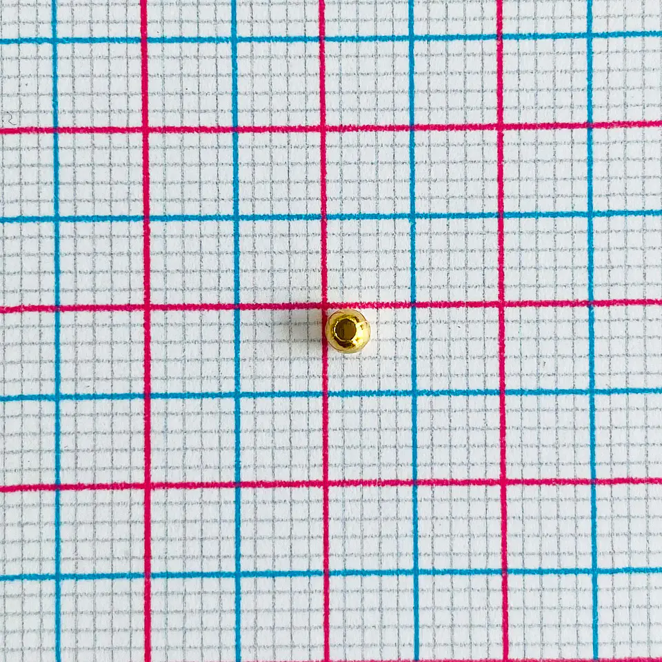 SEPARADOR ✦ BALÍN BAÑO DE ORO 2.5MM 2