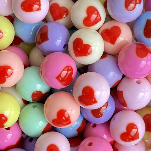 SEPARADOR ✦ BOLA CORAZÓN PLÁSTICA