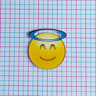 PIN EMOJI ✦ CARITA ANGEL ACRÍLICO