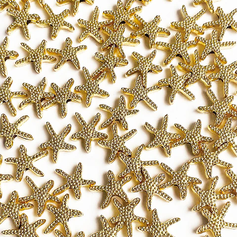 ESTRELLA ✦ DE MAR BAÑO DE ORO 11*12 MM