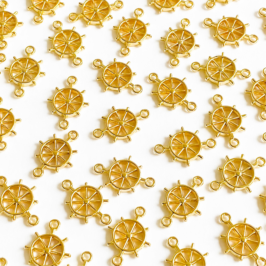 DIJE ✦ TIMÓN BAÑO DE ORO 1