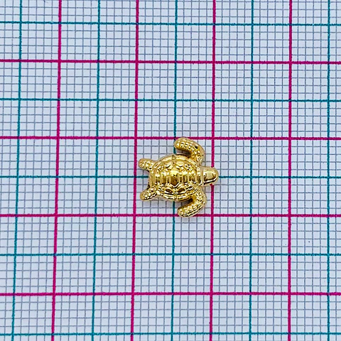 SEPARADOR ✦ TORTUGA BAÑO DE ORO