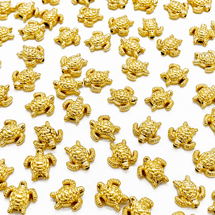 SEPARADOR ✦ TORTUGA BAÑO DE ORO