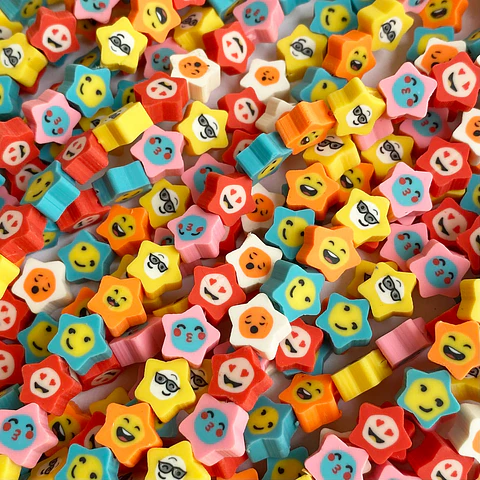 SEPARADOR ✦ ESTRELLAS FELICES FIMO