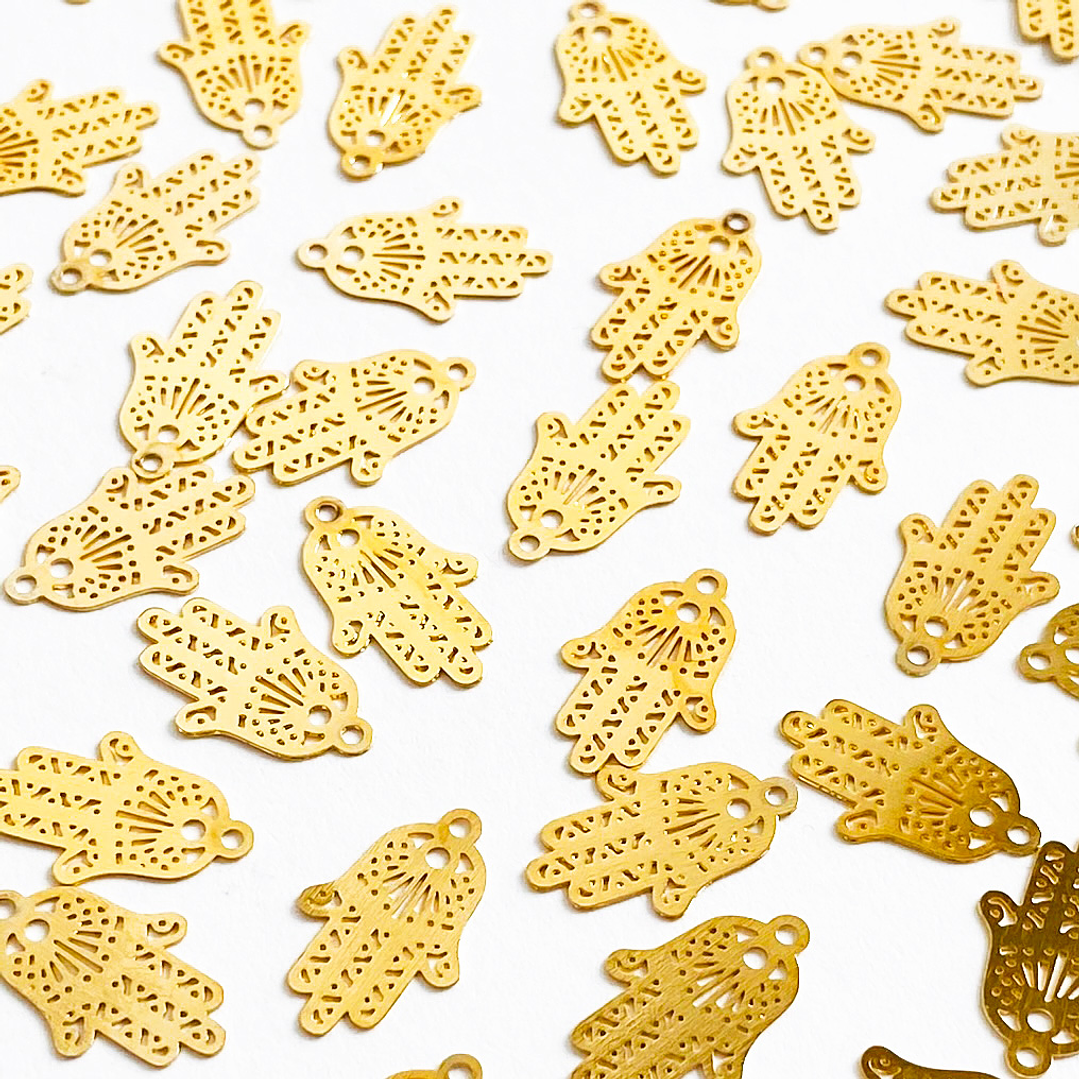 MINI DIJE ✦ MANO HAMSA BAÑO DE ORO 1