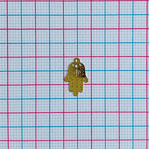 MINI DIJE ✦ MANO HAMSA BAÑO DE ORO