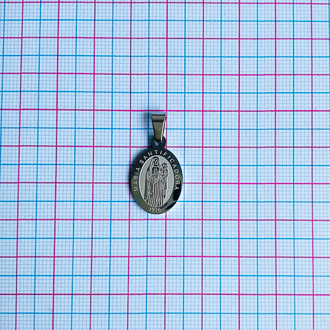 MEDALLA ✦ VIRGEN SANTIFICADORA ACERO