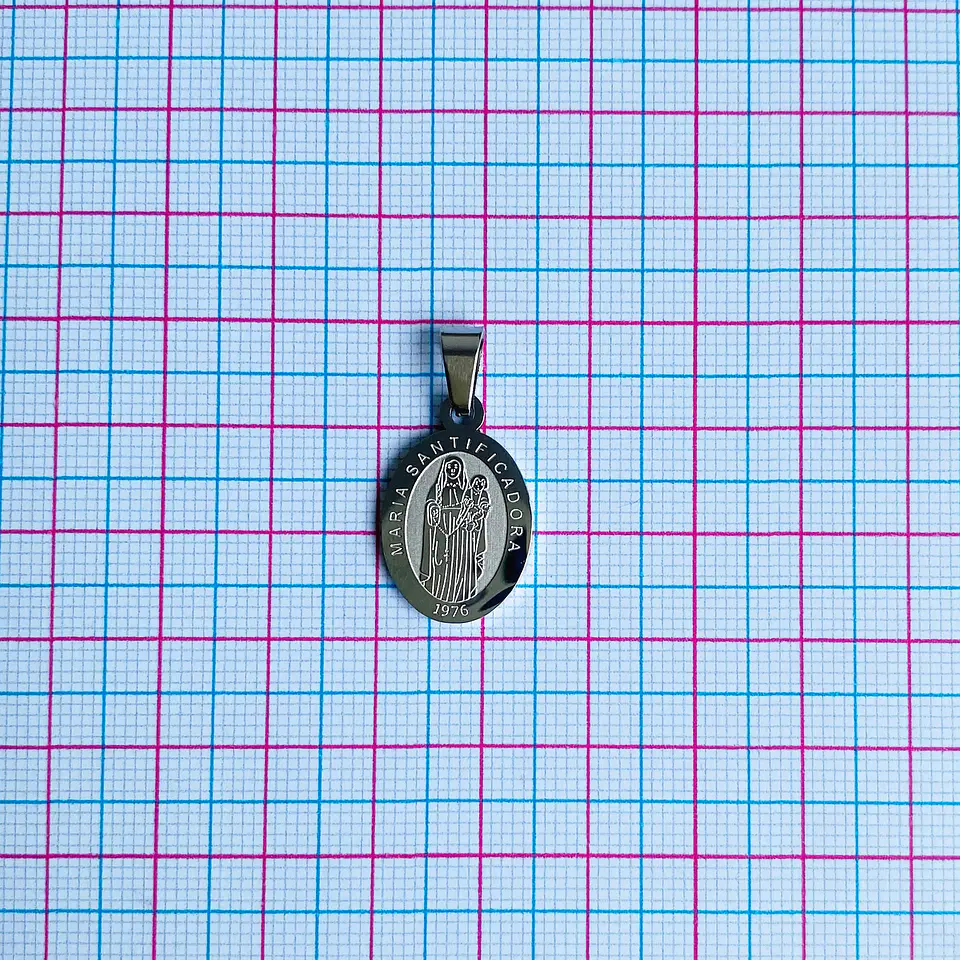 MEDALLA ✦ VIRGEN SANTIFICADORA ACERO 2