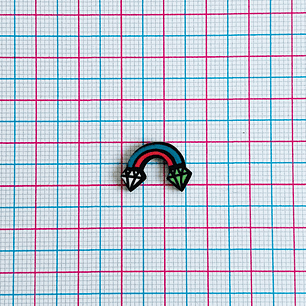 PIN ✦ ARCOIRIS DIAMANTES ACRÍLICO