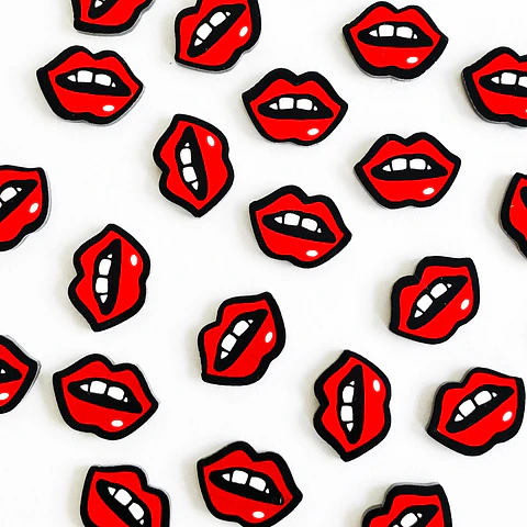 PIN ✦ LABIOS ACRILICO