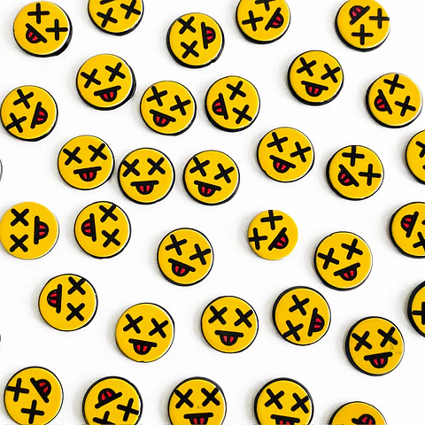 PIN ✦ CARITA DEAD ACRILICA