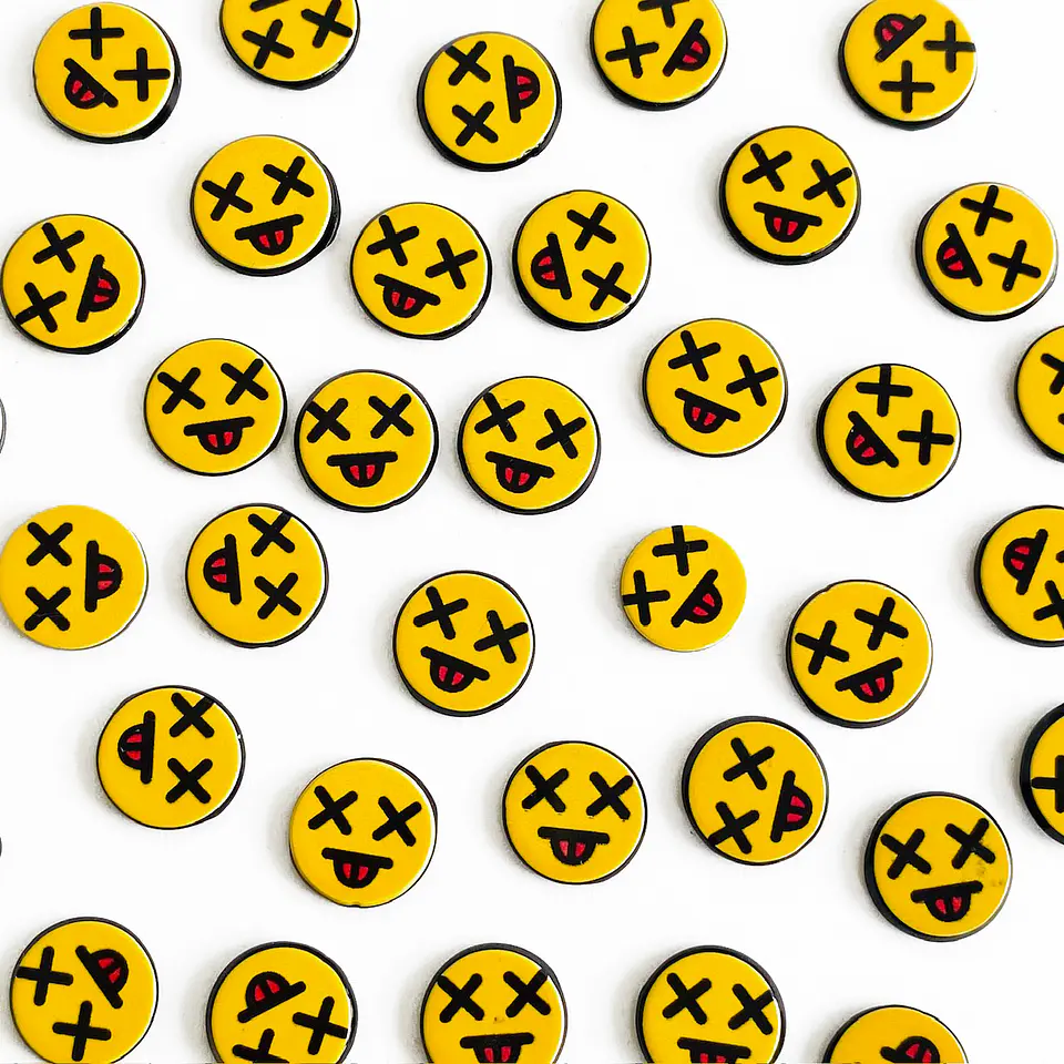 PIN ✦ CARITA DEAD ACRILICA 1
