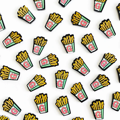 PIN ✦ PAPAS FRITAS ACRILICO