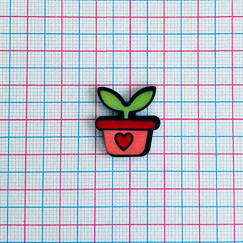 PIN ✦ MACETA ACRILICO