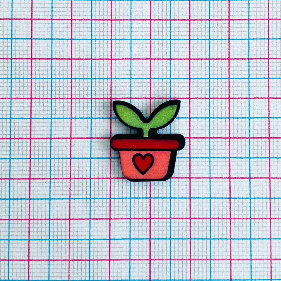 PIN ✦ MACETA ACRILICO 2