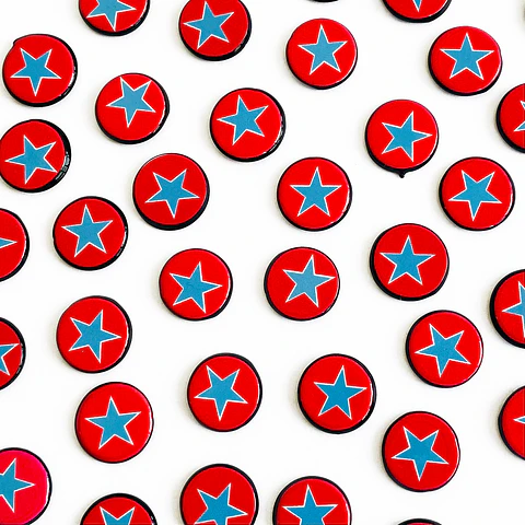 PIN ✦ BALÓN ESTRELLA ACRILICO