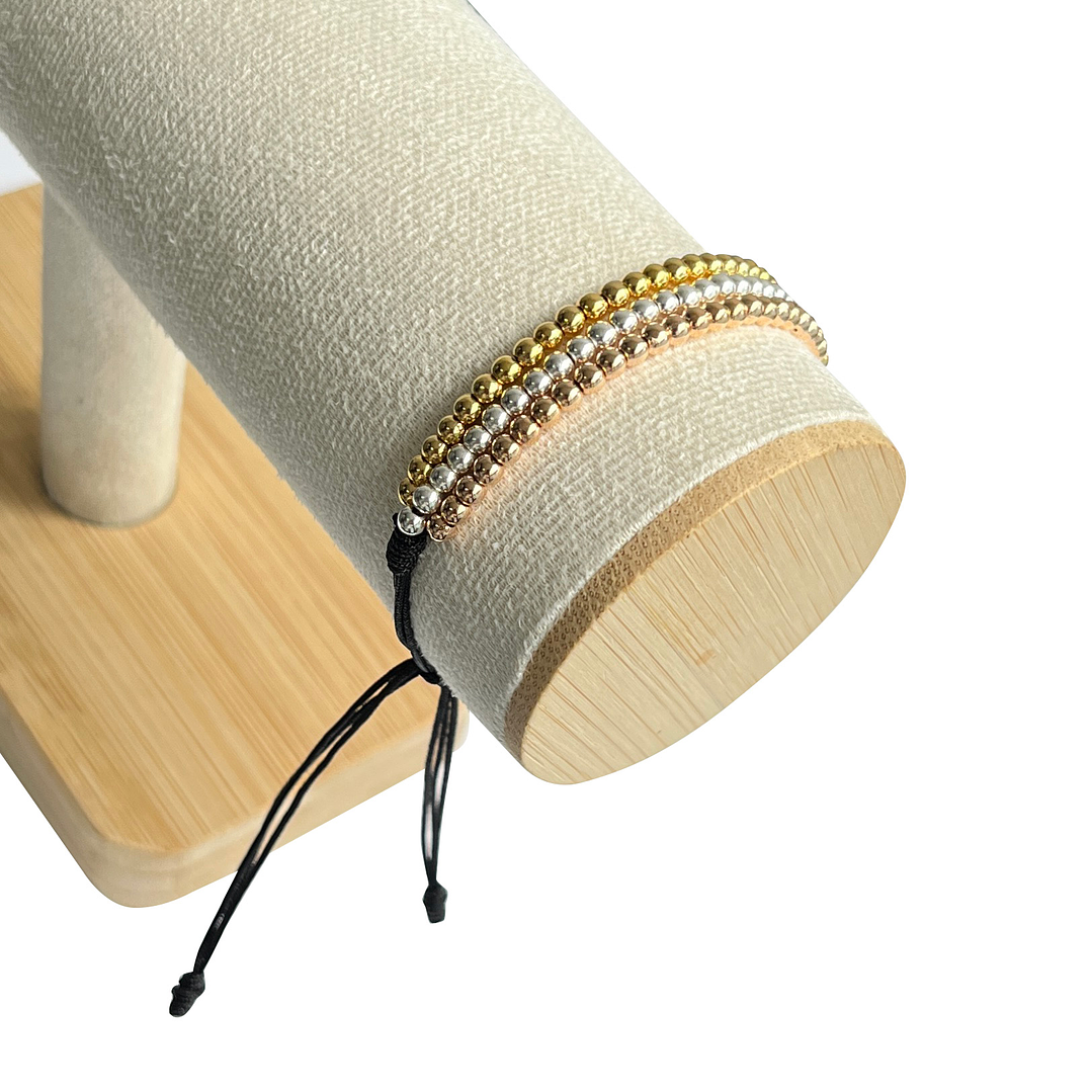 PULSERA ✦ TRIO BAÑO 3 OROS (ELIGE TU COLOR FAVORITO) 1