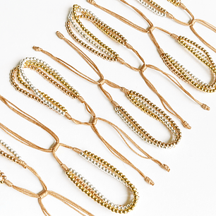 PULSERA ✦ TRIO BAÑO 3 OROS (ELIGE TU COLOR FAVORITO)