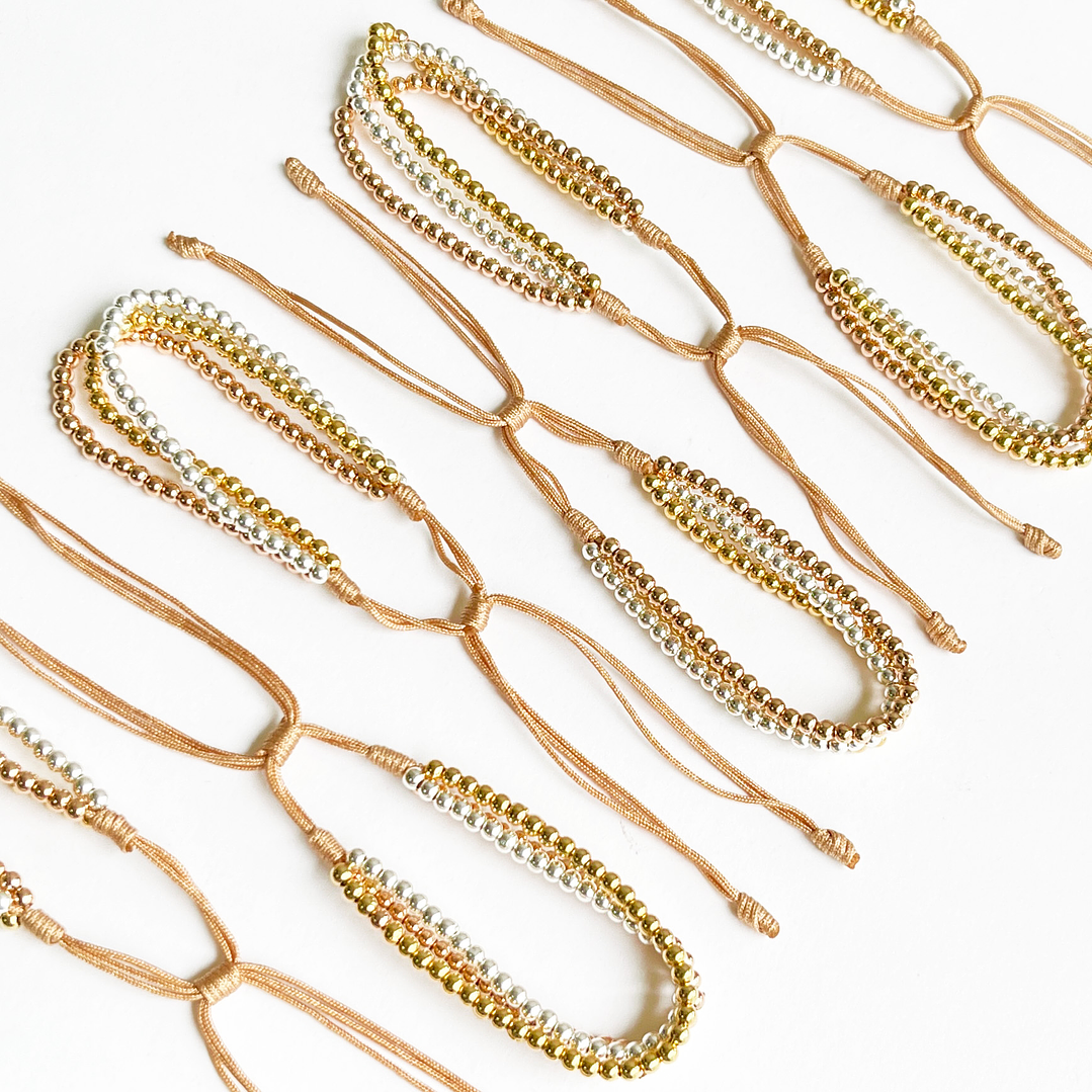 PULSERA ✦ TRIO BAÑO 3 OROS (ELIGE TU COLOR FAVORITO) 2