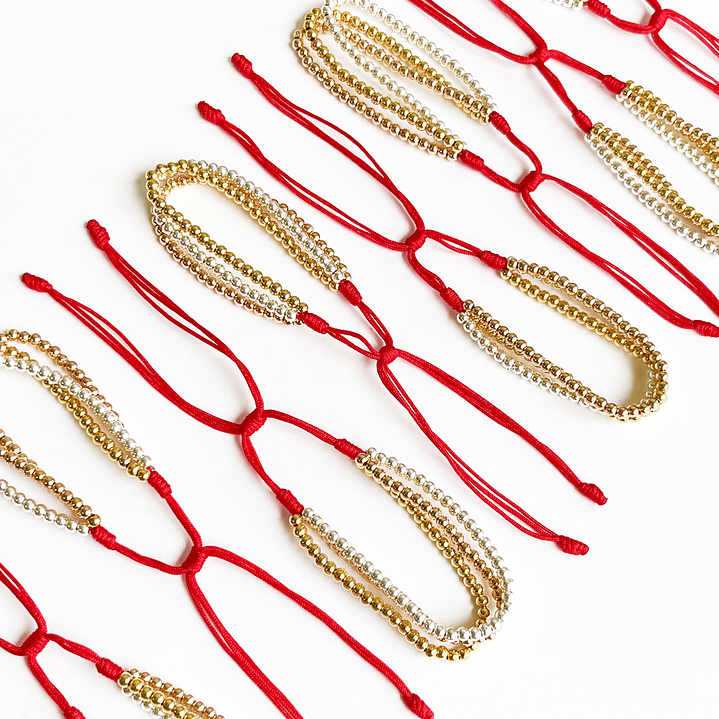 PULSERA ✦ TRIO BAÑO 3 OROS (ELIGE TU COLOR FAVORITO) 4