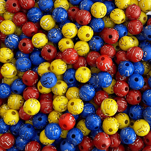 SEPARADOR ✦ BOLA CRUZ BLANCO/PLATEADO 8MM (ELIGE TU COLOR FAVORITO)