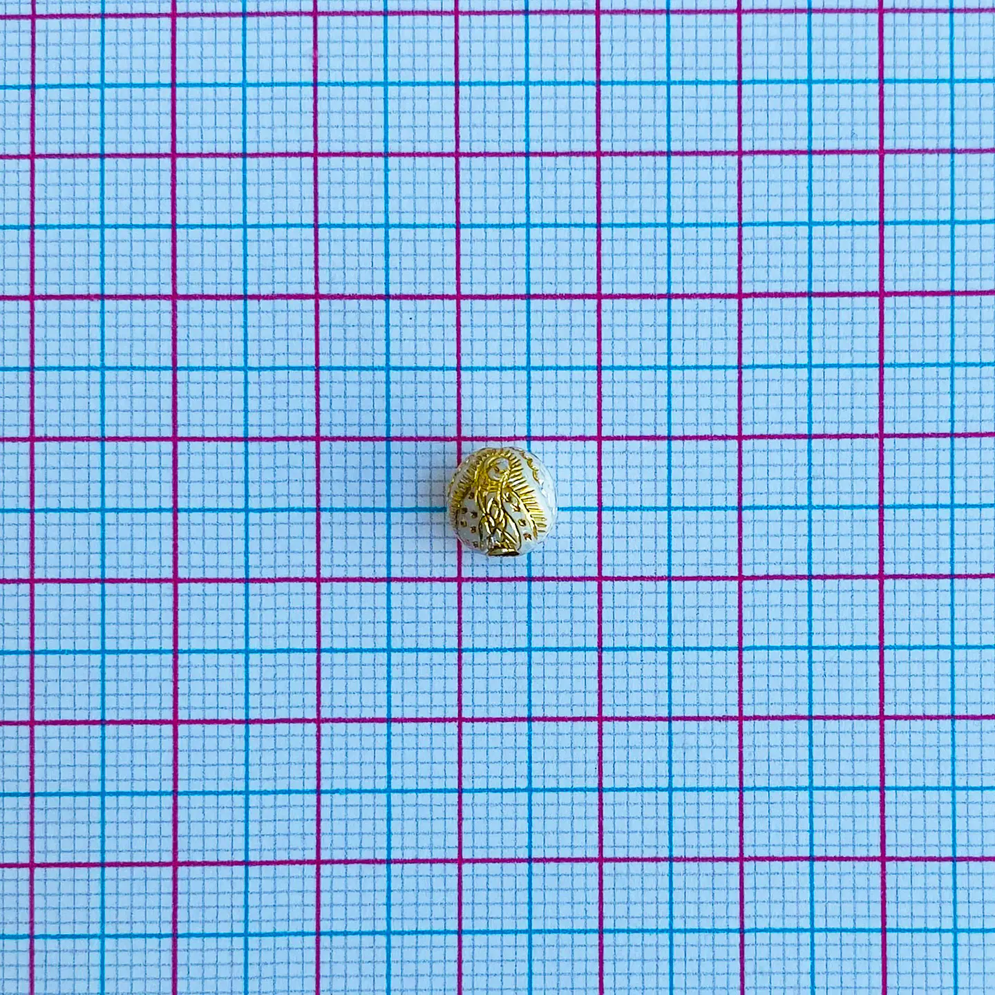 SEPARADOR ✦ BOLA VIRGEN DE GUADALUPE 8MM 2