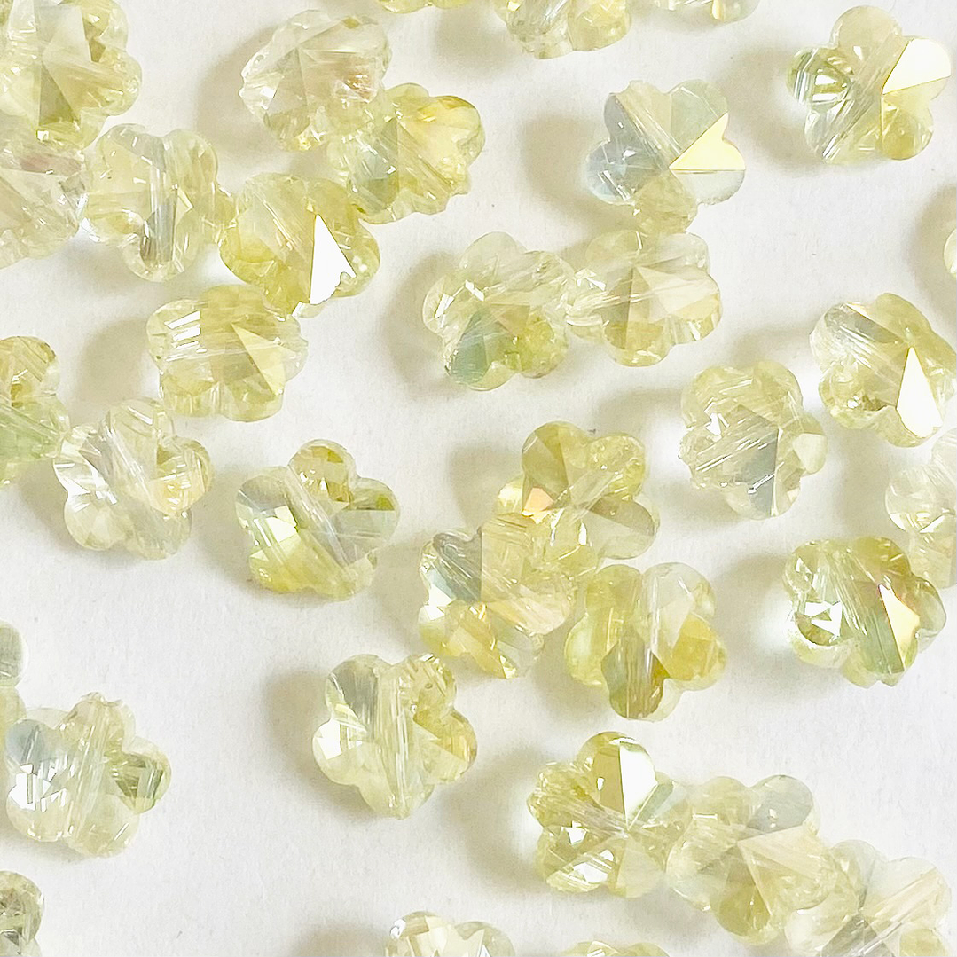 DIJE ✦ FLOR IMITACIÓN SWAROSKY 10MM 3