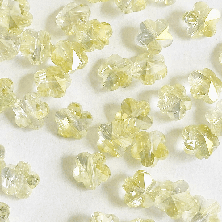 DIJE ✦ FLOR IMITACIÓN SWAROSKY 10MM 3