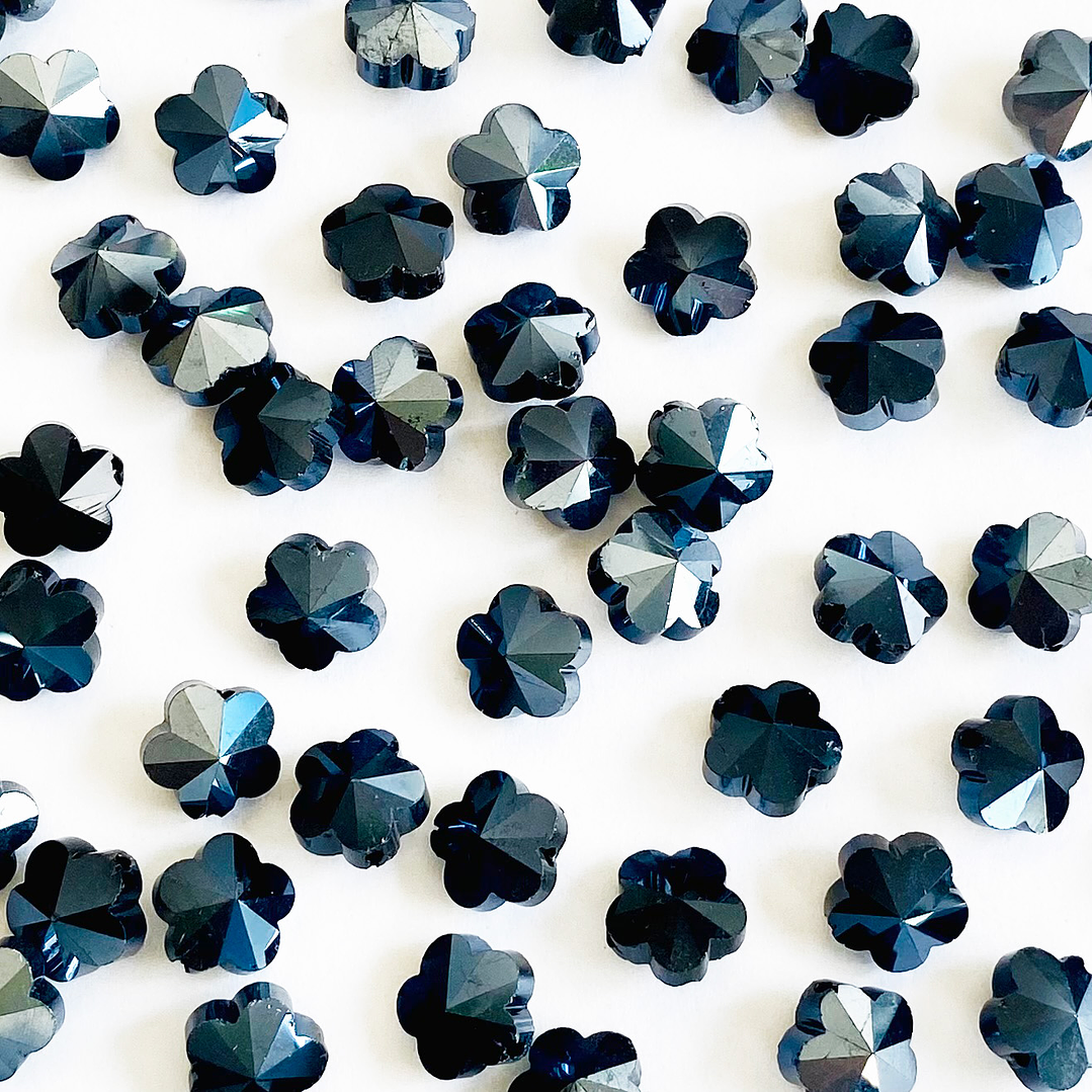 DIJE ✦ FLOR IMITACIÓN SWAROSKY 10MM 5