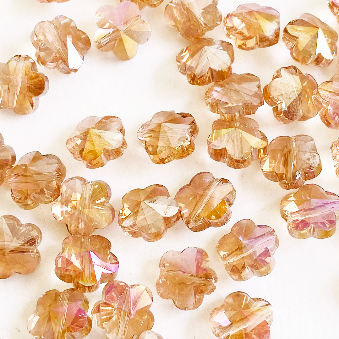 DIJE ✦ FLOR IMITACIÓN SWAROSKY 10MM 1